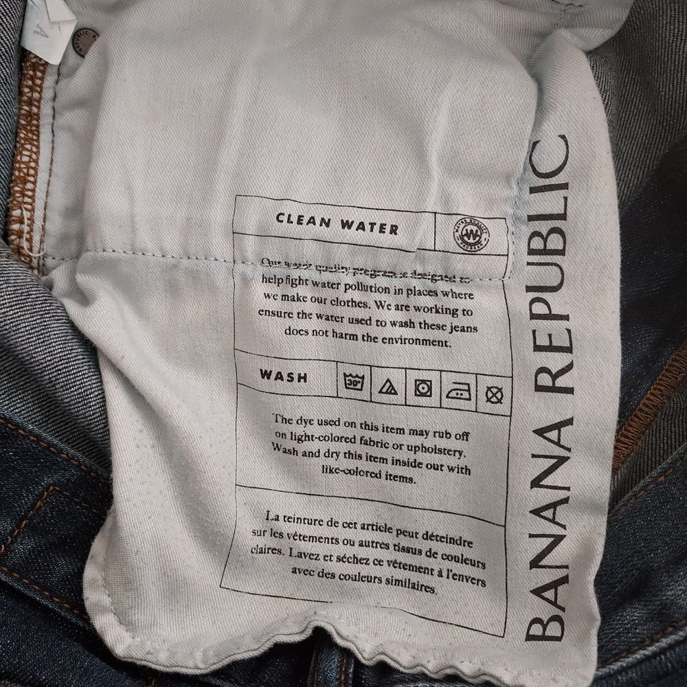 Banana Republic Men Straight Leg Jeans Size 36W/34L - Picture 4 of 7